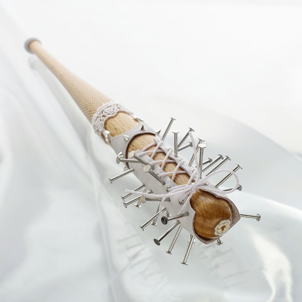 24cm・フローラル釘バット【ハードコア】