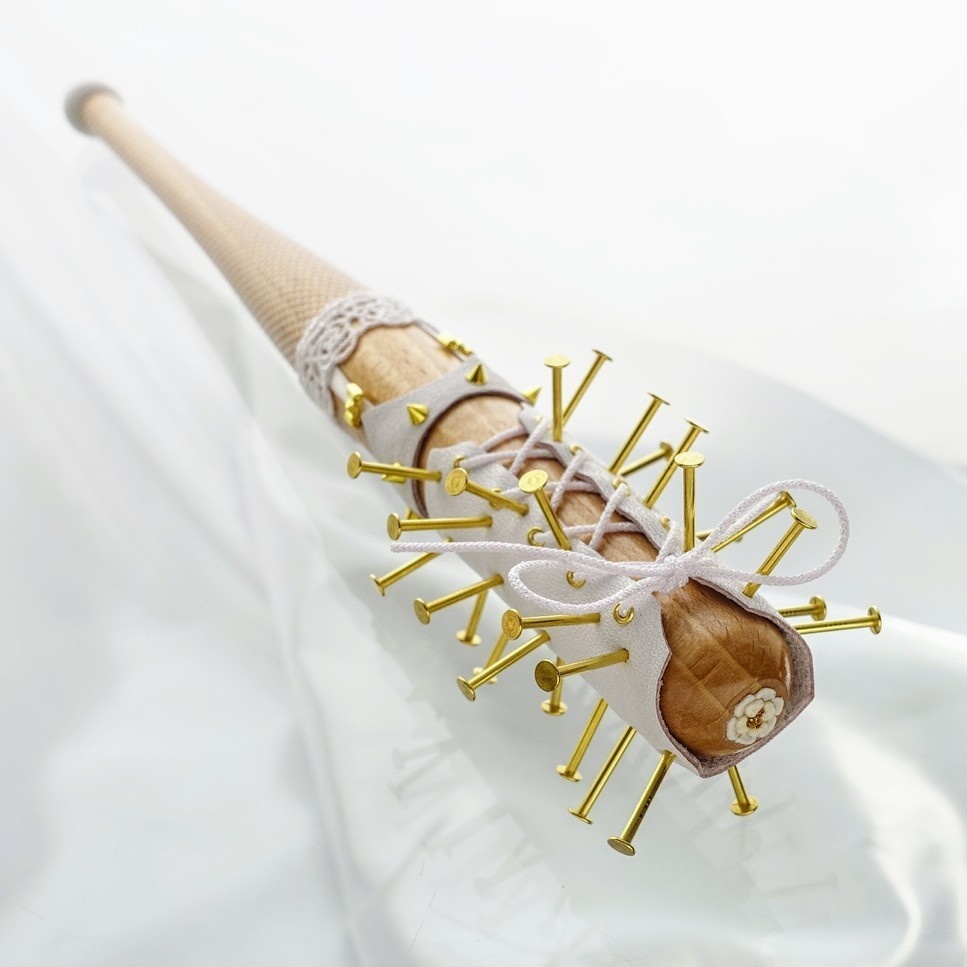 24cm・フローラル釘バット【ハードコア】