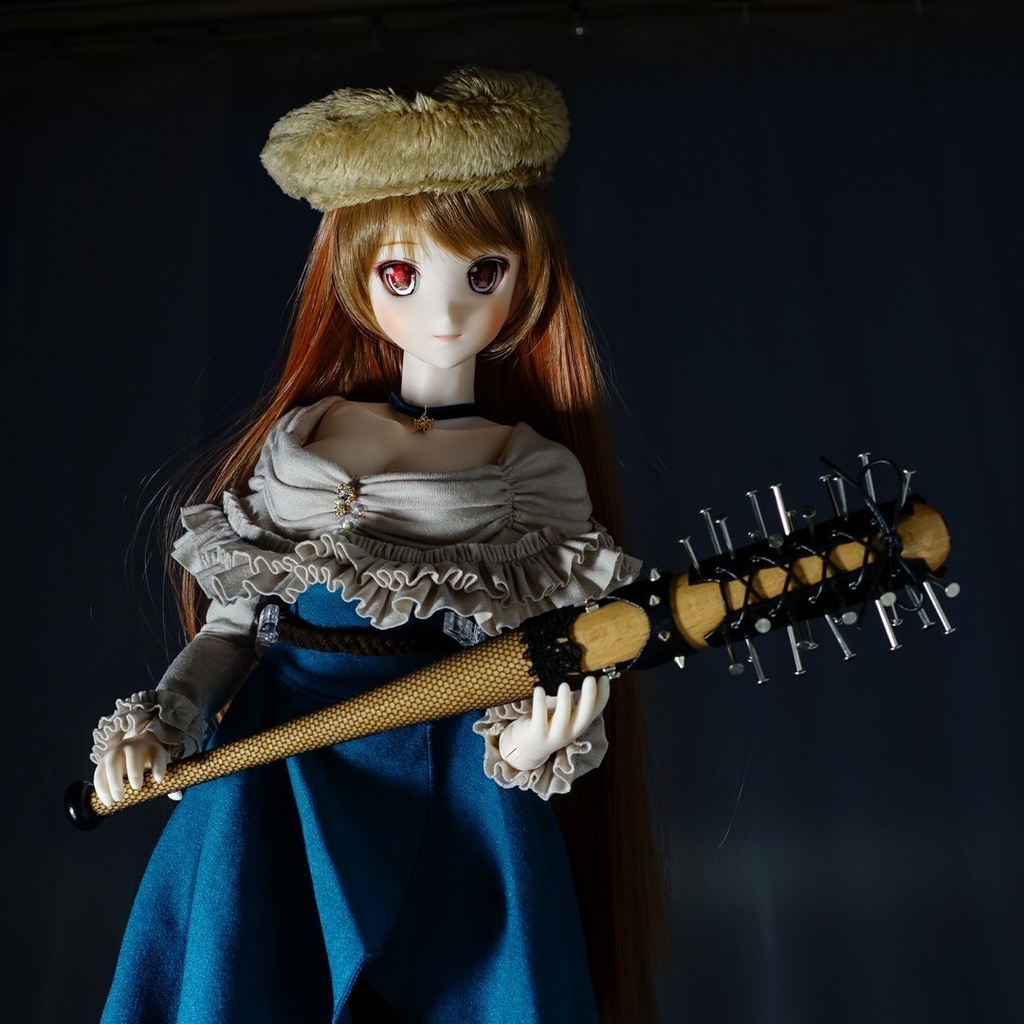 24cm・フローラル釘バット【ハードコア】