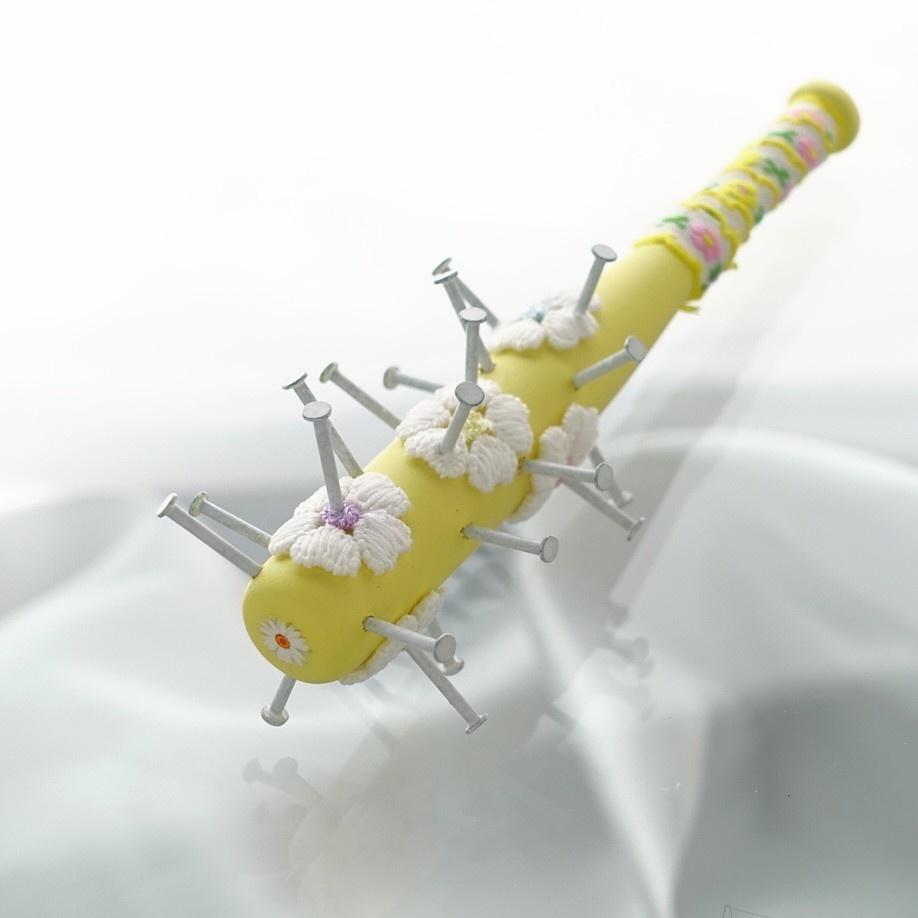 12cm・フローラル釘バット