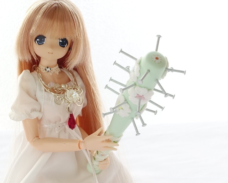 12cm・フローラル釘バット