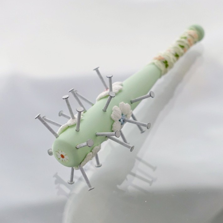 12cm・フローラル釘バット