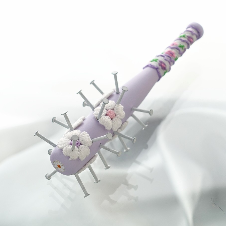 12cm・フローラル釘バット