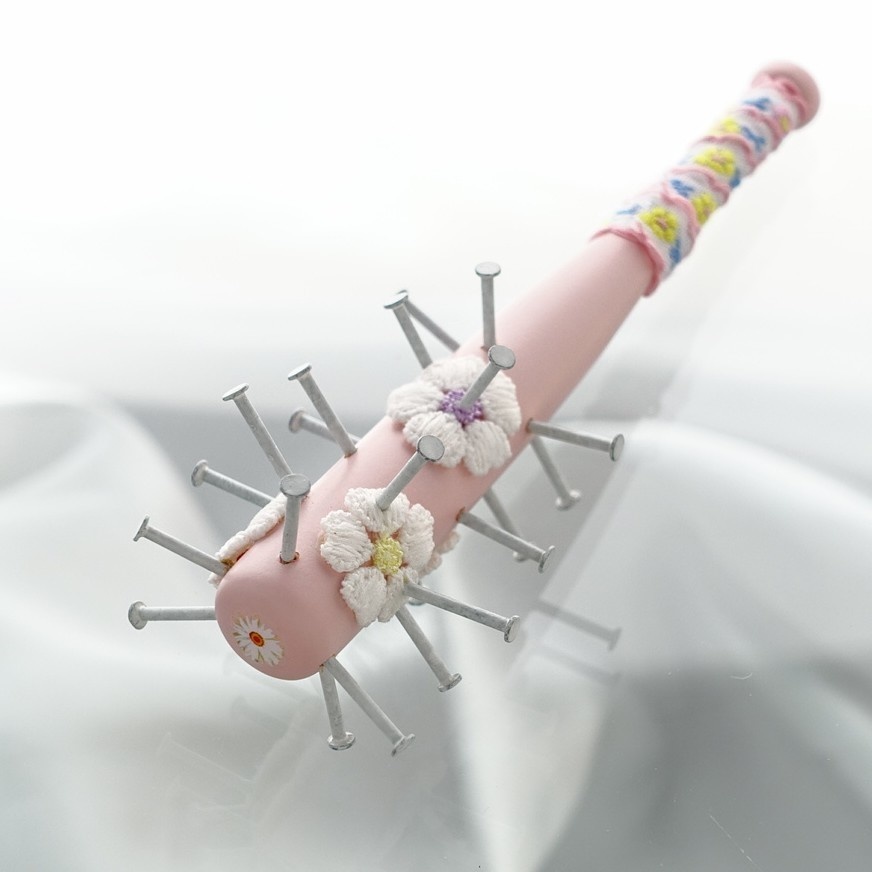 12cm・フローラル釘バット