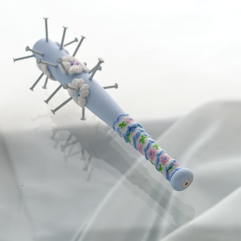 12cm・フローラル釘バット