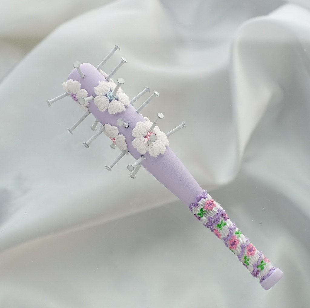 12cm・フローラル釘バット