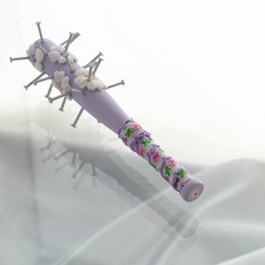 12cm・フローラル釘バット