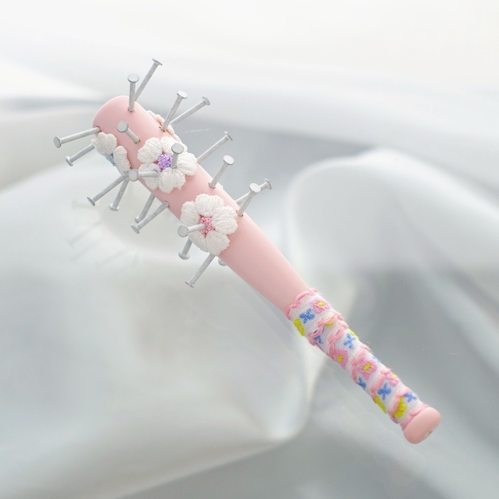 12cm・フローラル釘バット