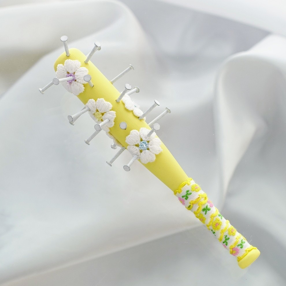 12cm・フローラル釘バット