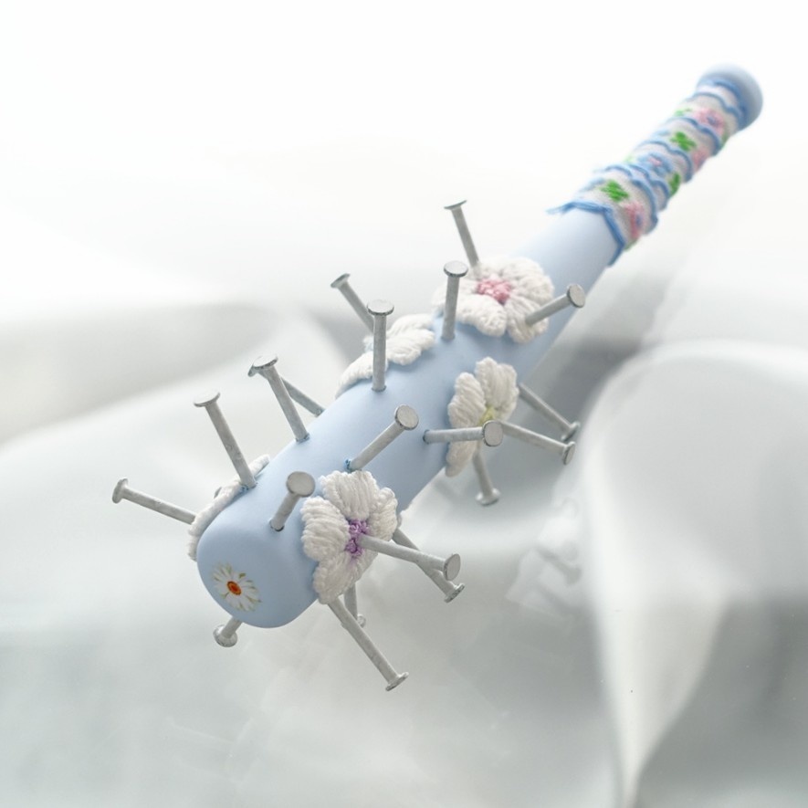 12cm・フローラル釘バット