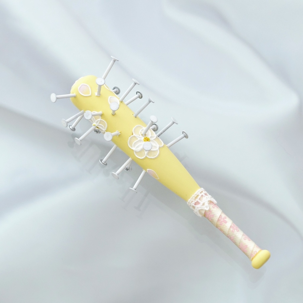 7cm・フローラル釘バット