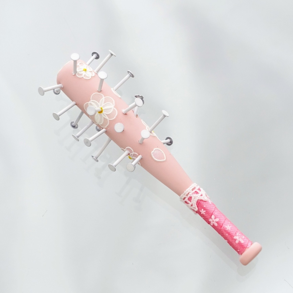 7cm・フローラル釘バット