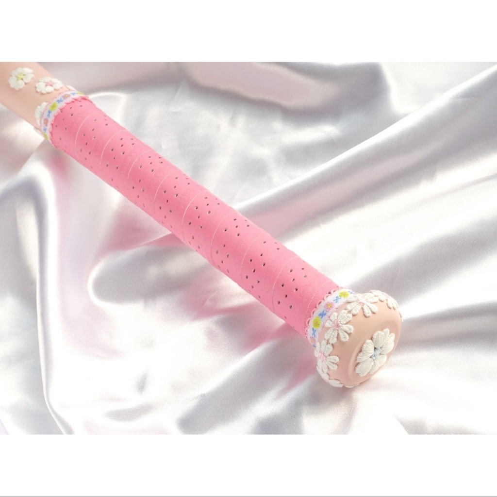 65cm・フローラル釘バット・ピンク