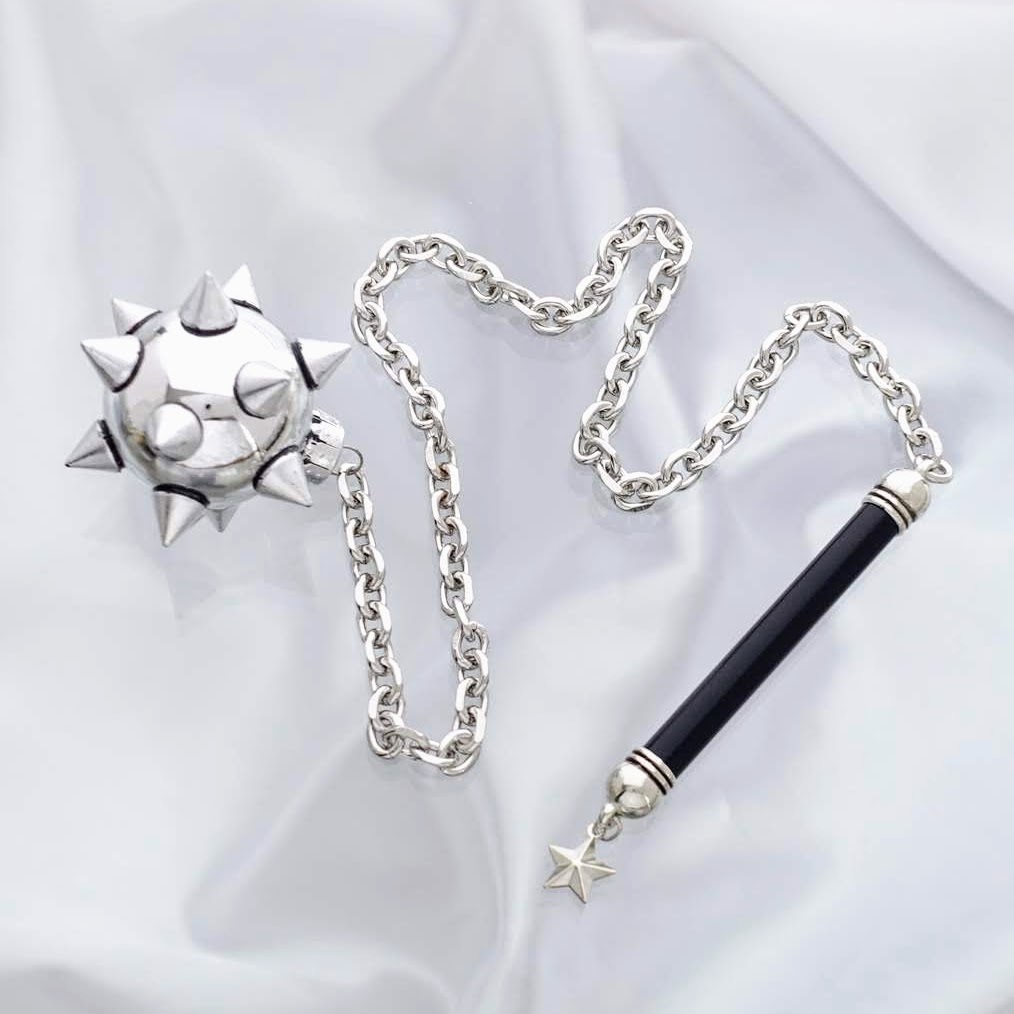 Φ3.5cm・シャイニーモーニングスター・長鎖 短柄