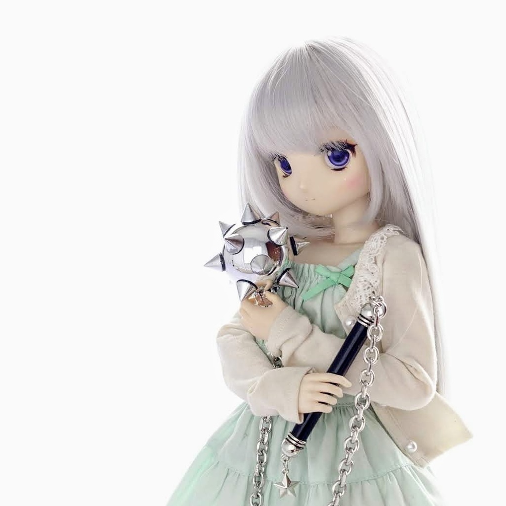 Φ3.5cm・シャイニーモーニングスター・長鎖 短柄