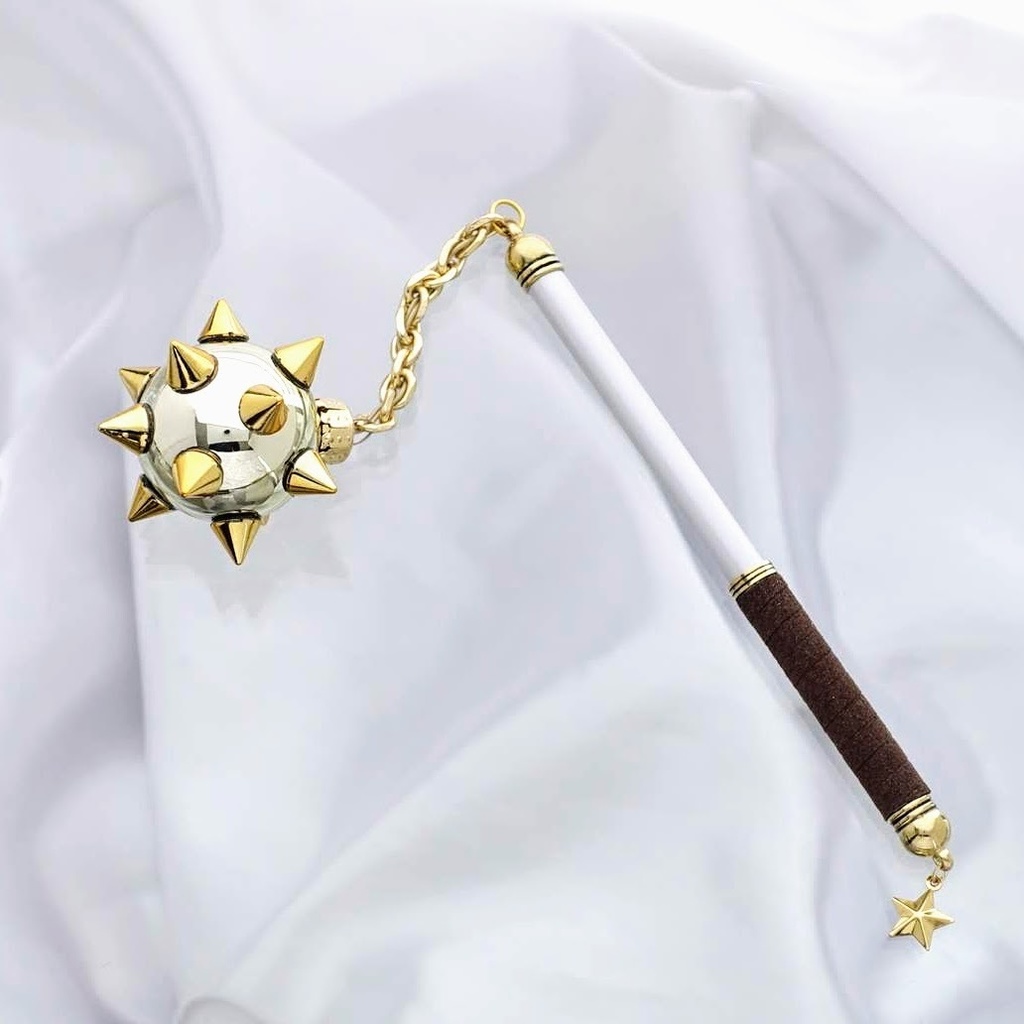 Φ3.5cm・シャイニーモーニングスター・短鎖 長柄(ワイヤー入)