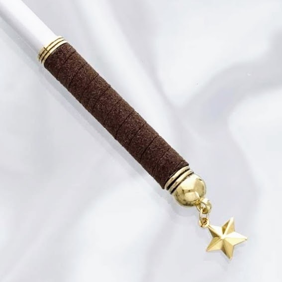 Φ3.5cm・シャイニーモーニングスター・短鎖 長柄(ワイヤー入)