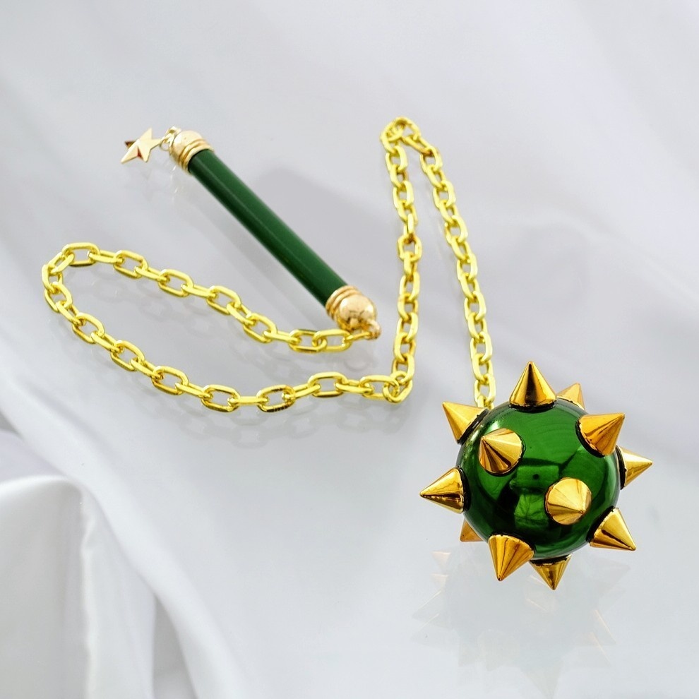 Φ3.5cm・シャイニーモーニングスター・長鎖 短柄