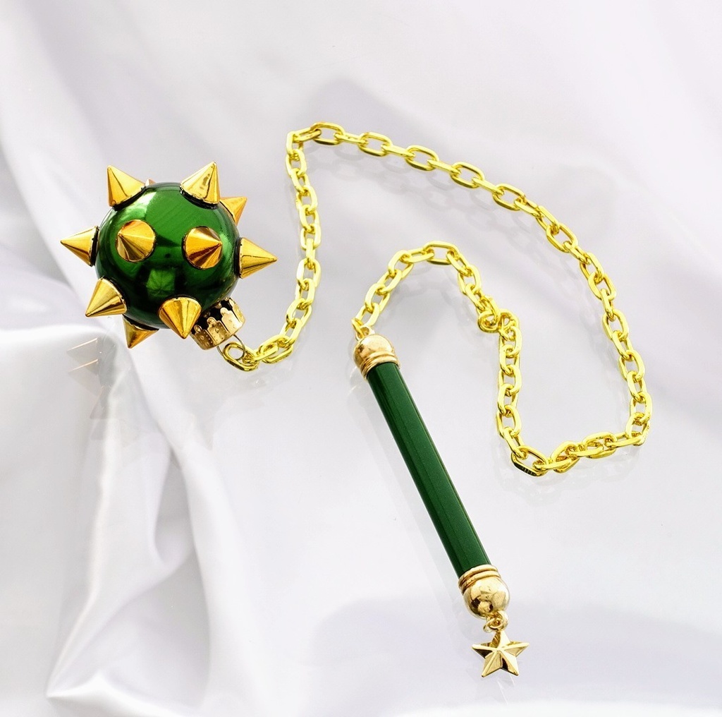 Φ3.5cm・シャイニーモーニングスター・長鎖 短柄