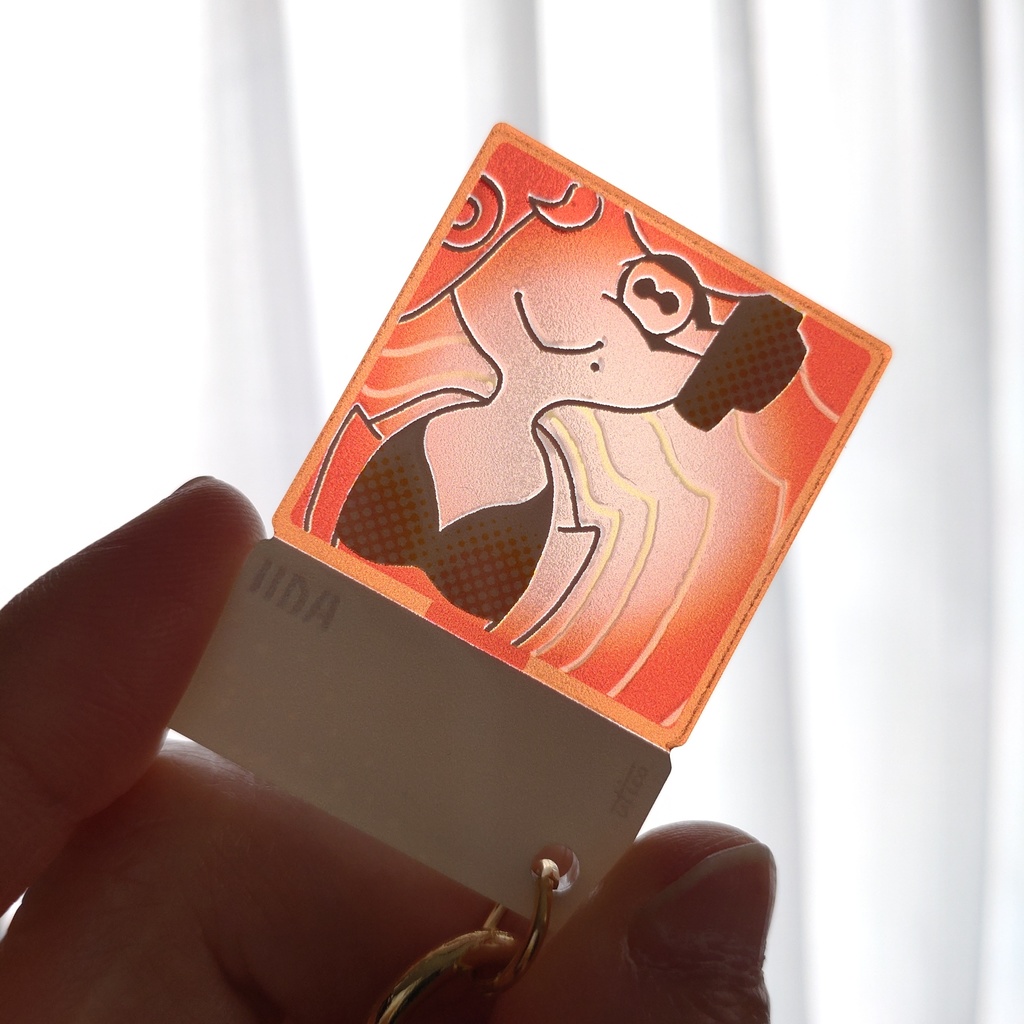 カラーチップ風アクキー(イイダ)