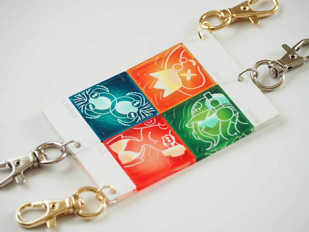 カラーチップ風アクキー(イイダ)