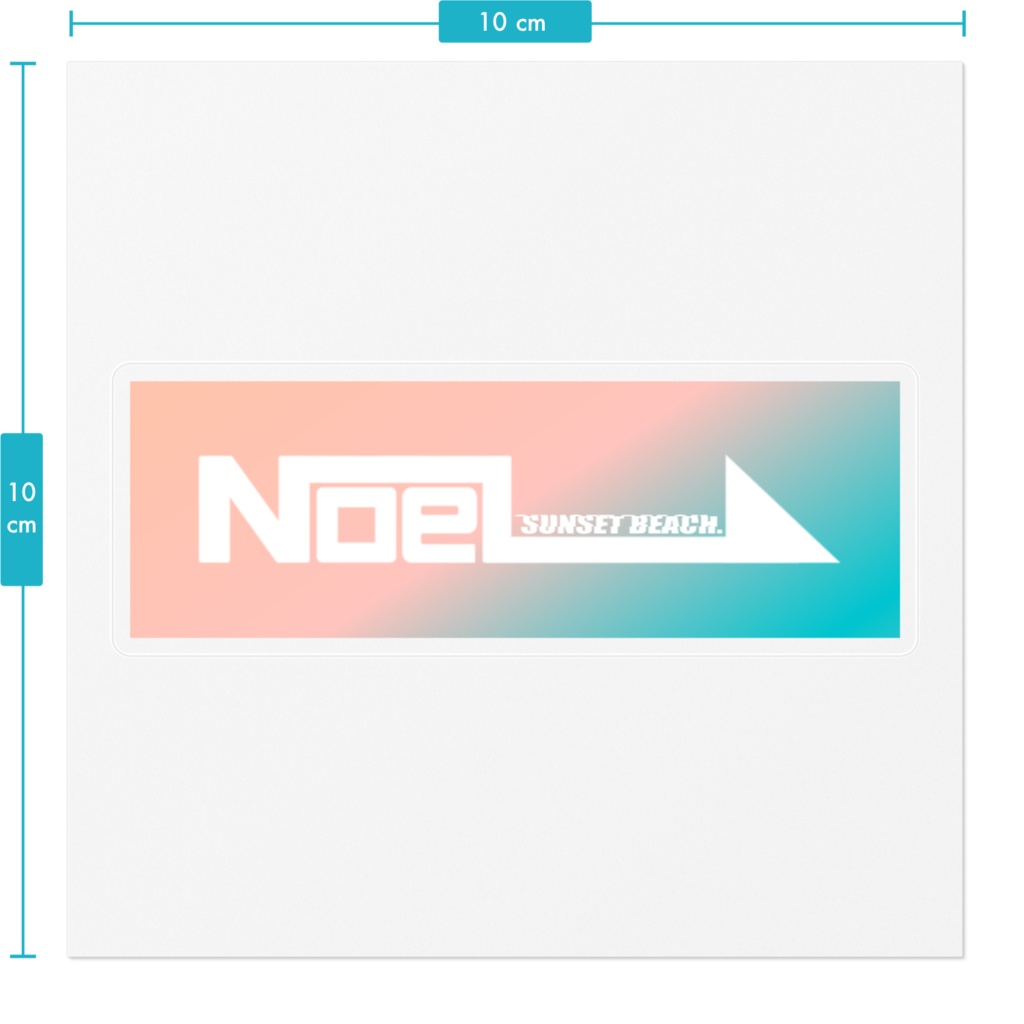 NOEL.STICKER "SUNSET BEACH."