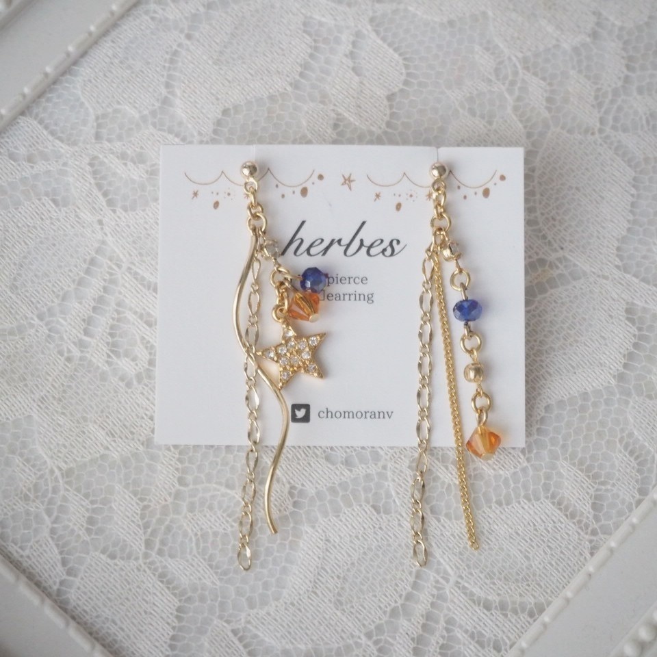 トリスタイメージロングウェーブイヤリング＆ピアス