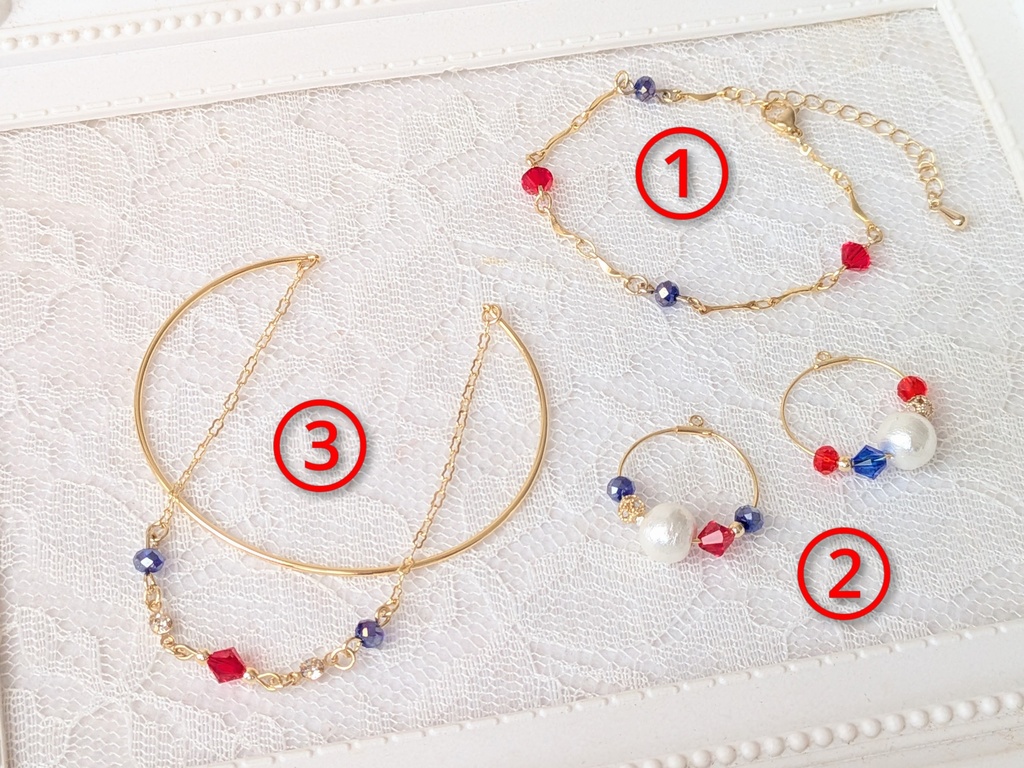 Trickstarイメージアクセサリー(赤×青)