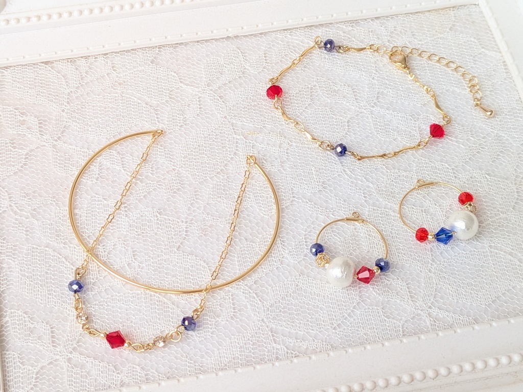 Trickstarイメージアクセサリー(赤×青)