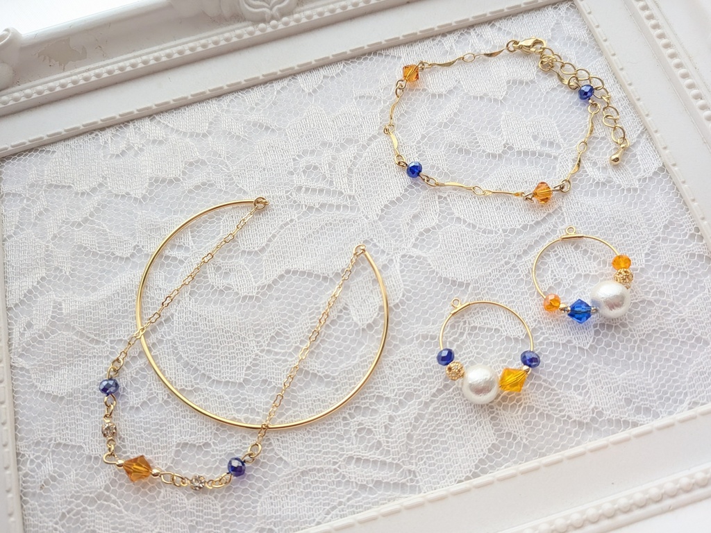 Trickstarイメージアクセサリー(オレンジ×青)