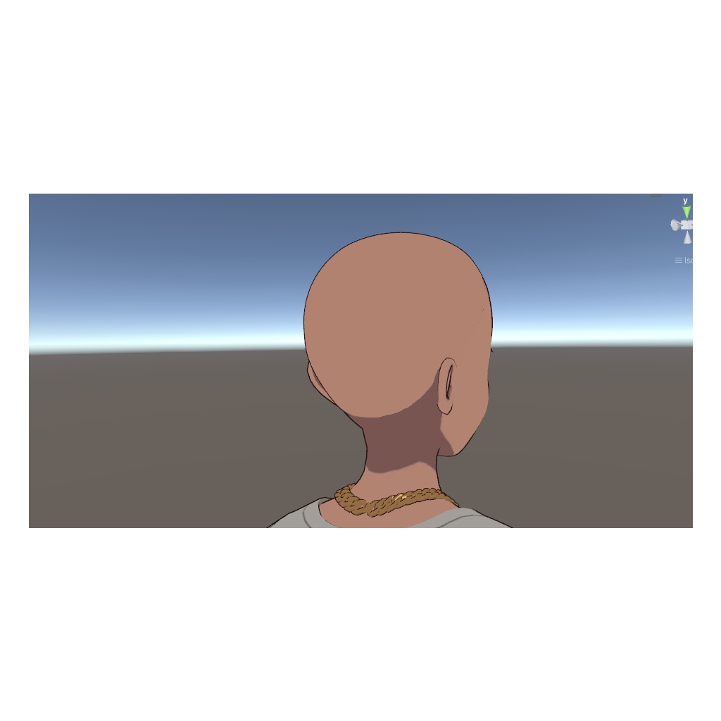 松木の頭部メッシュ