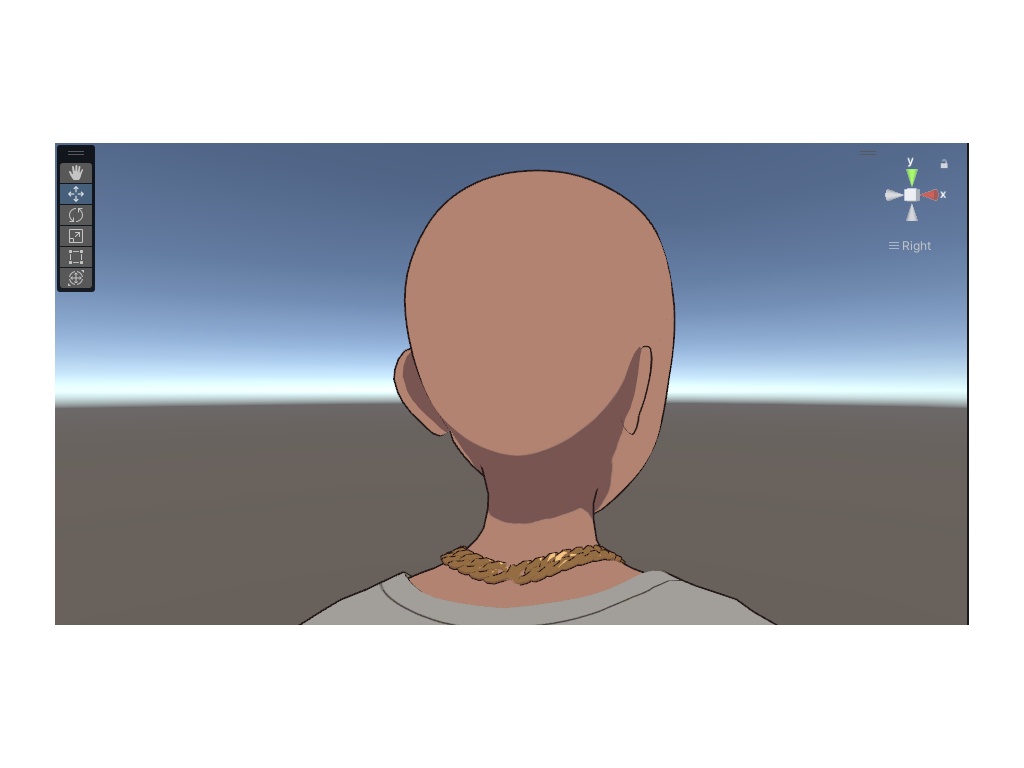 【シェイプキーあり】松木の頭部メッシュ