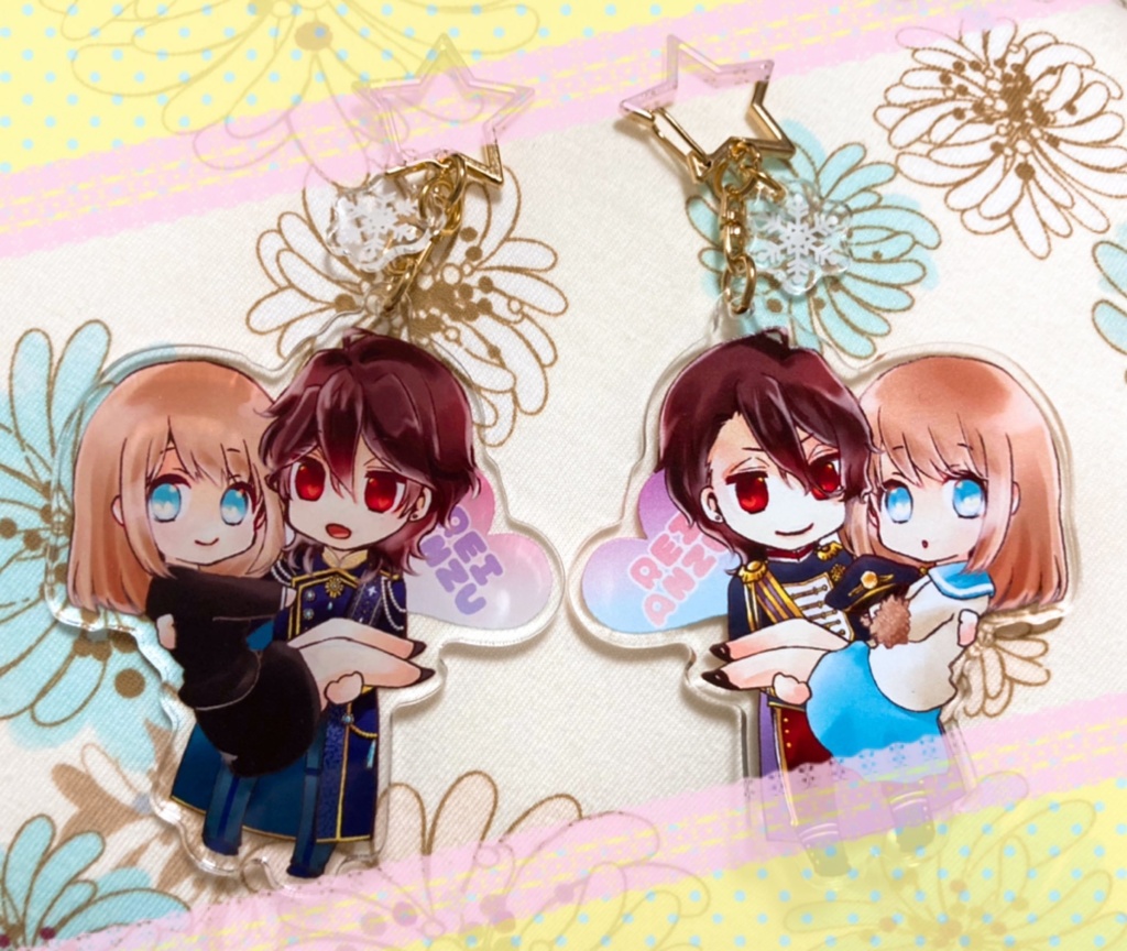 零あん両面アクリルキーホルダー