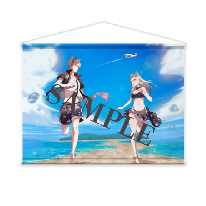 【数量限定価格】summertime 桜華アスカ A2横 タペストリー