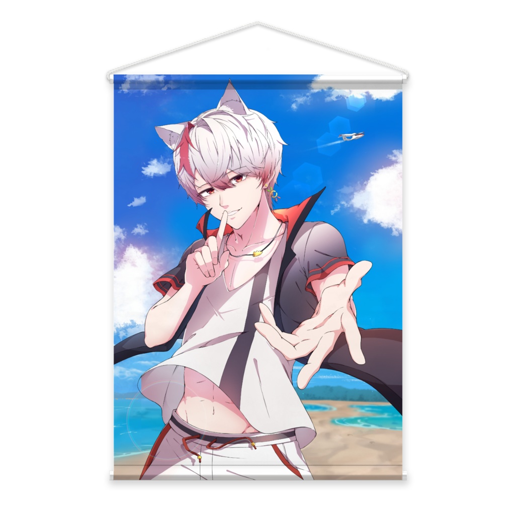 【数量限定価格】夏の誘い 男 桜華アスカ 水着 B2横 タペストリー