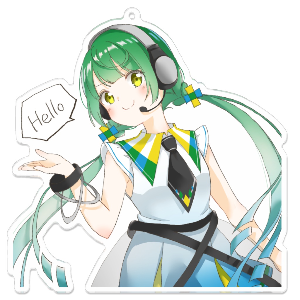 える娘 / アクリルキーホルダー大 / 改