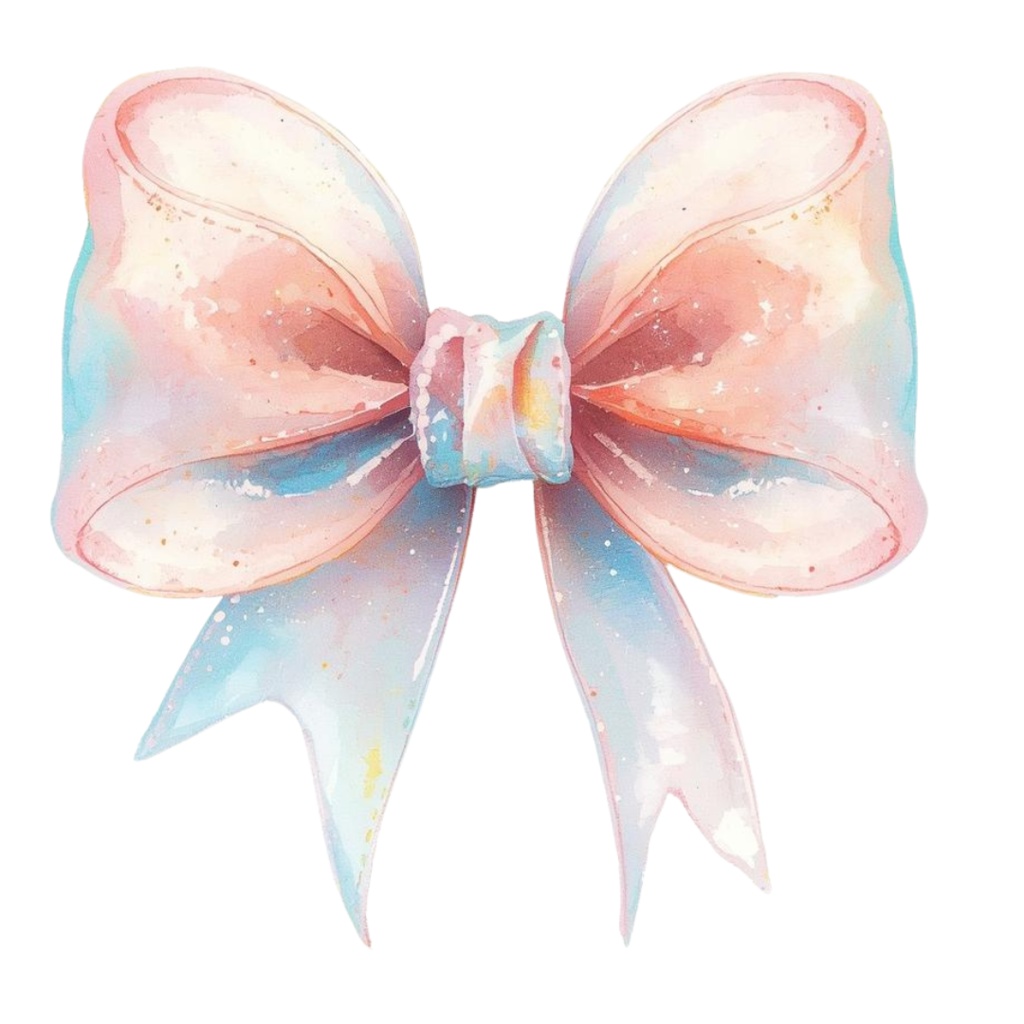 【ゆめかわリボン】シャボン玉風クリップアート - 10点セット(PNG背景透過)