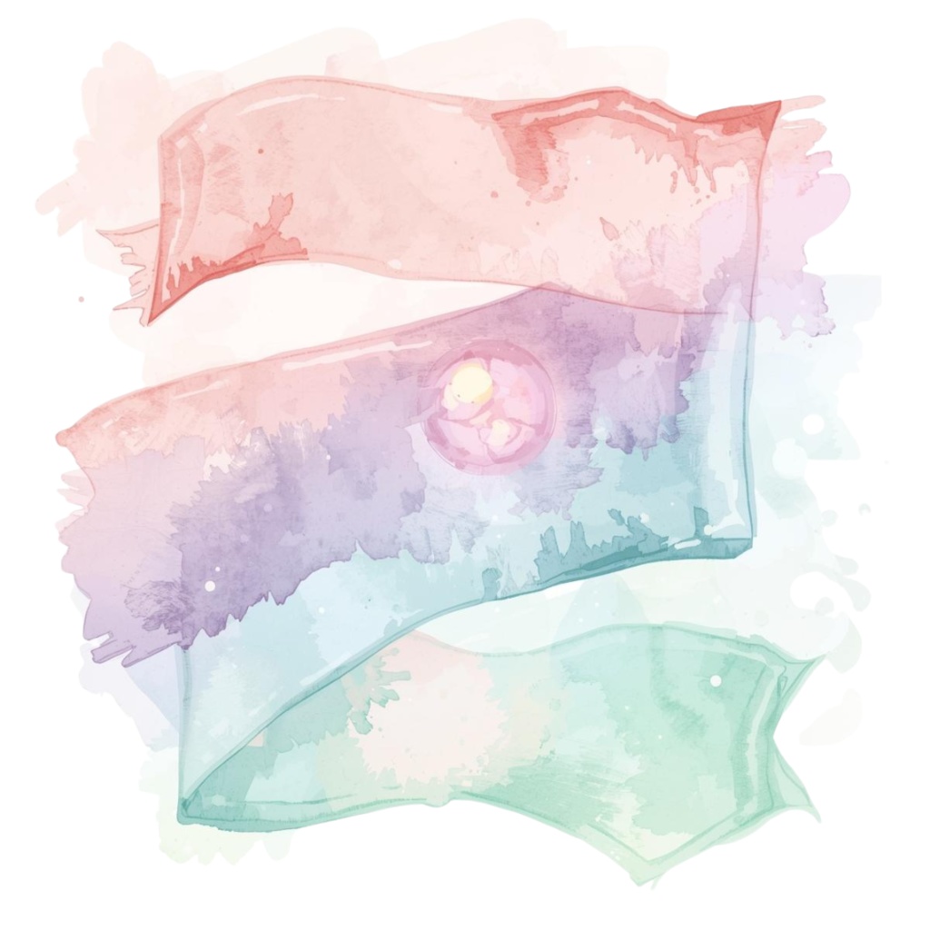 【ゆめかわリボン】シャボン玉風クリップアート - 10点セット(PNG背景透過)