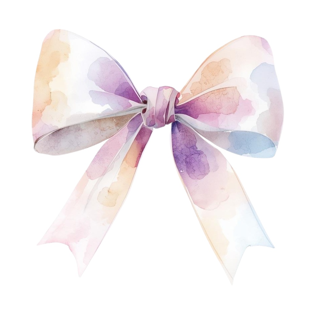 【ゆめかわリボン】シャボン玉風クリップアート - 10点セット(PNG背景透過)