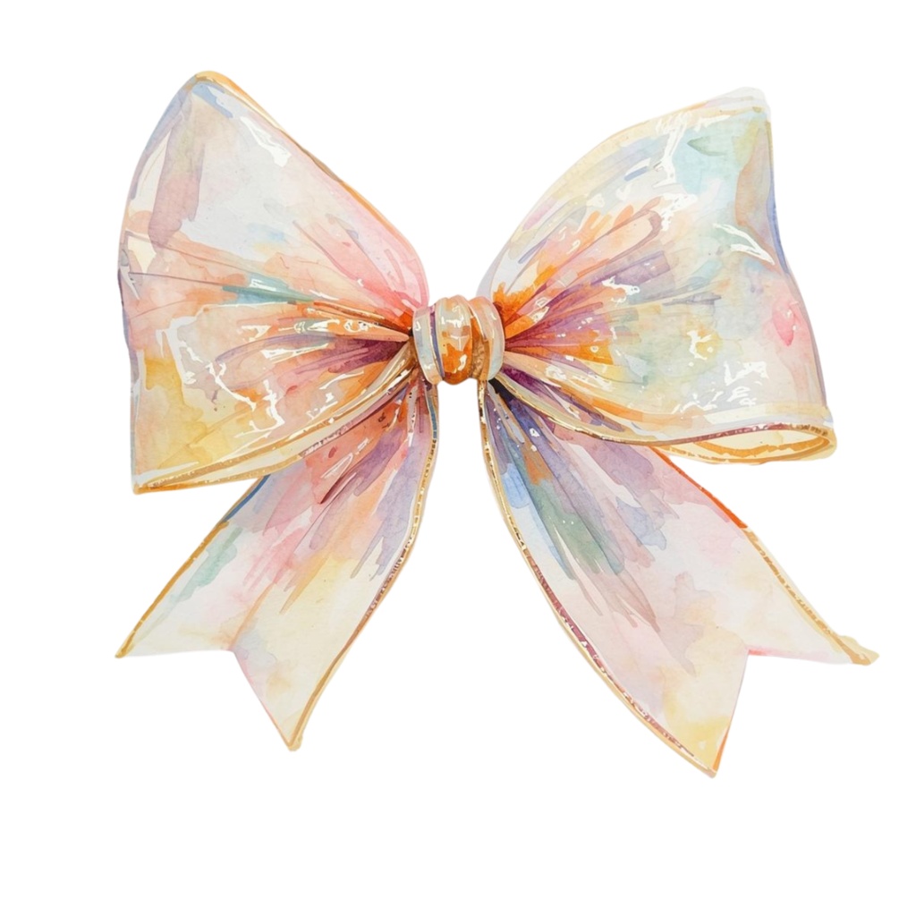 【ゆめかわリボン】シャボン玉風クリップアート - 10点セット(PNG背景透過)