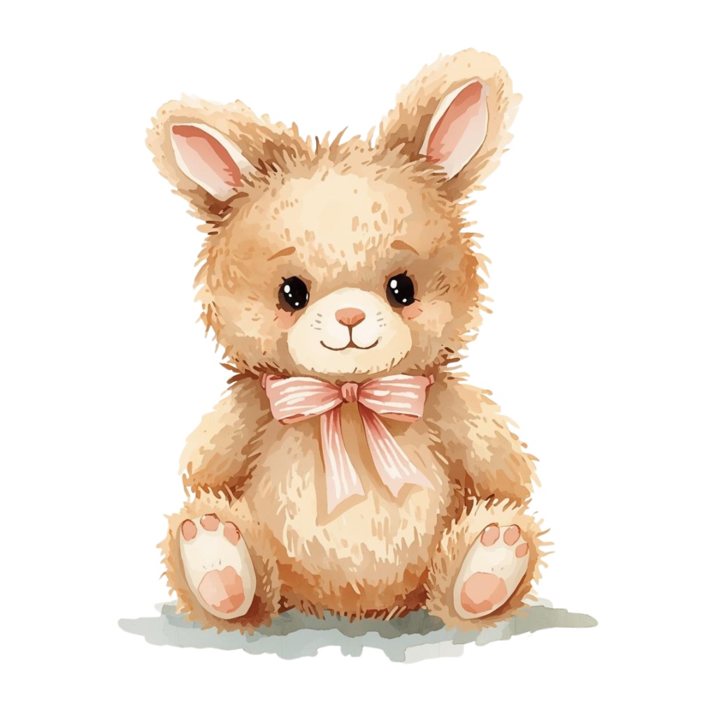 【可愛い小動物】テディベア風クリップアート - 13点セット(PNG背景透過)