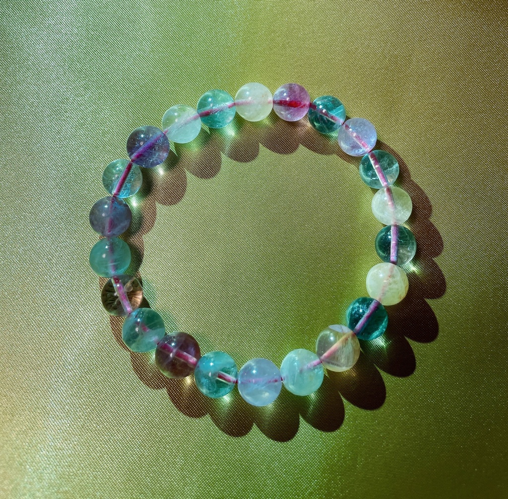 限定1本 御霊石ブレスレット レインボー 特別仕様 座敷わらし霊石