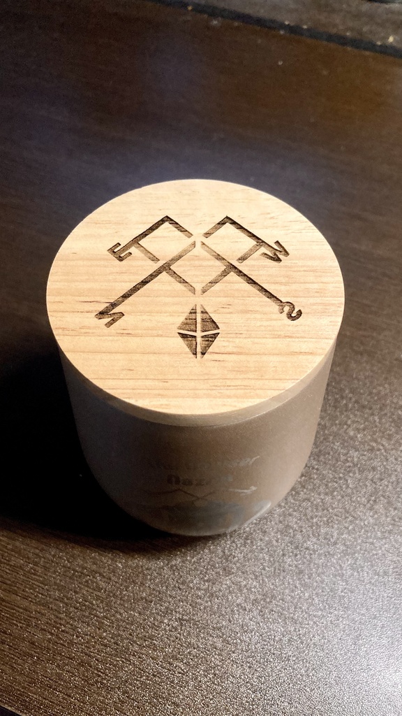 ウッドキャップ付ステンレス丸型タンブラー【ナズーリン】