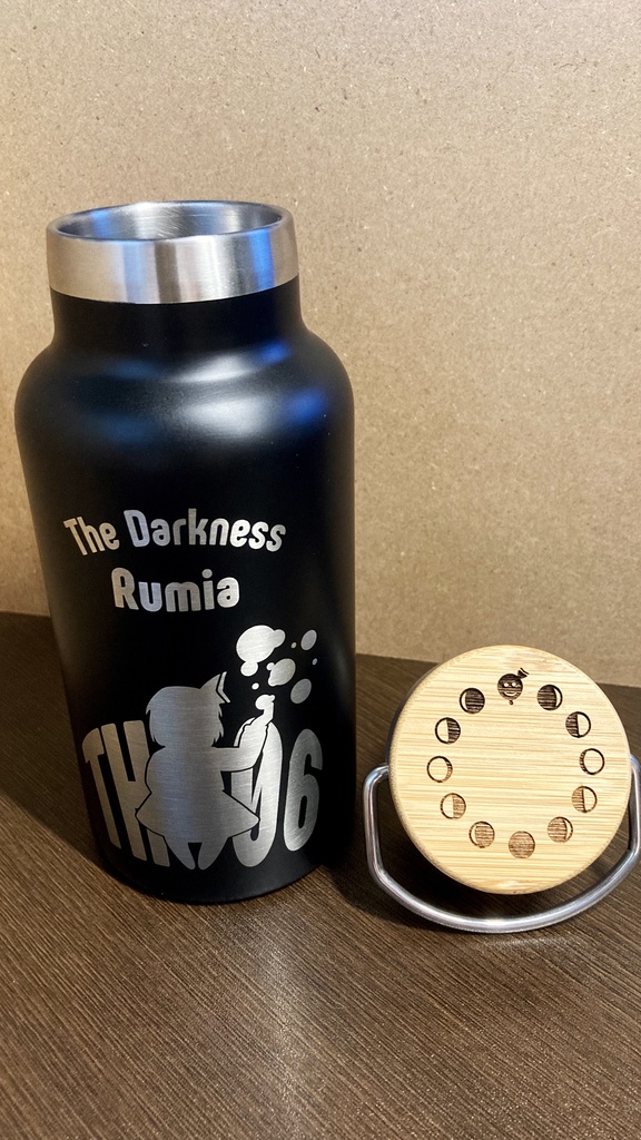 バンブーキャップ付ステンレスボトル【シルエット】