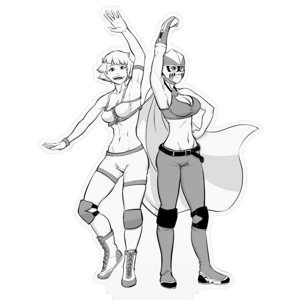 『プロプロレス』シャイニング・ジャスティス アクリルフィギュア 160㎜