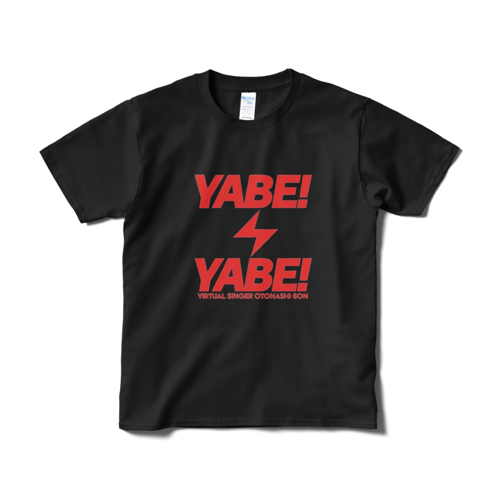 音無むおんYABE Tシャツ ブラック