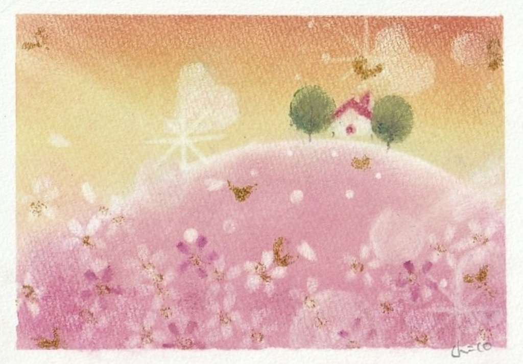 「桜の丘」 原画