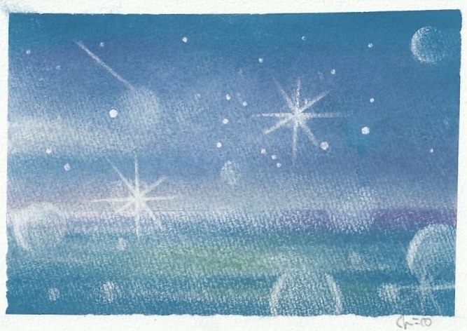 【 冬北斗・星のしずく】原画