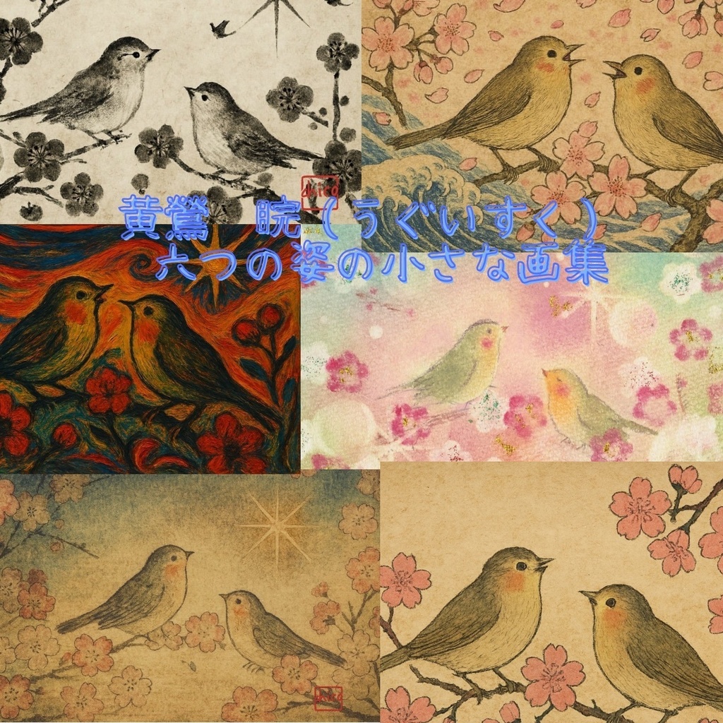 睍睆(うぐいすなく) — 六つの姿の小さな画集 —