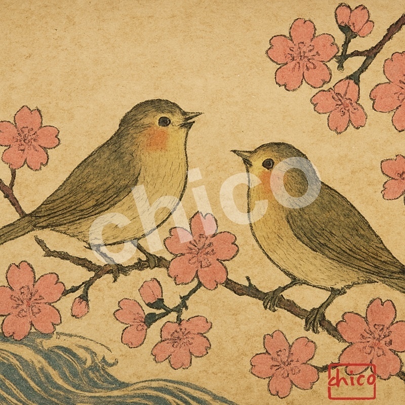 睍睆(うぐいすなく) — 六つの姿の小さな画集 —